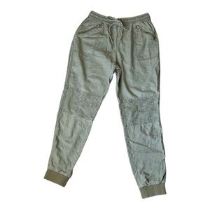 Abercrombie & Fitch Women's Moto Green Cotton Blend Utility Joggers, Size XS